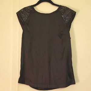 Topshop satin beaded top